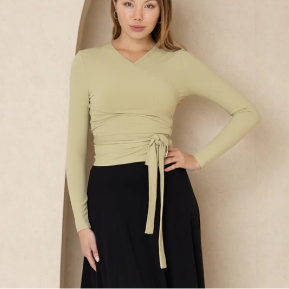 Dress blank wrap top